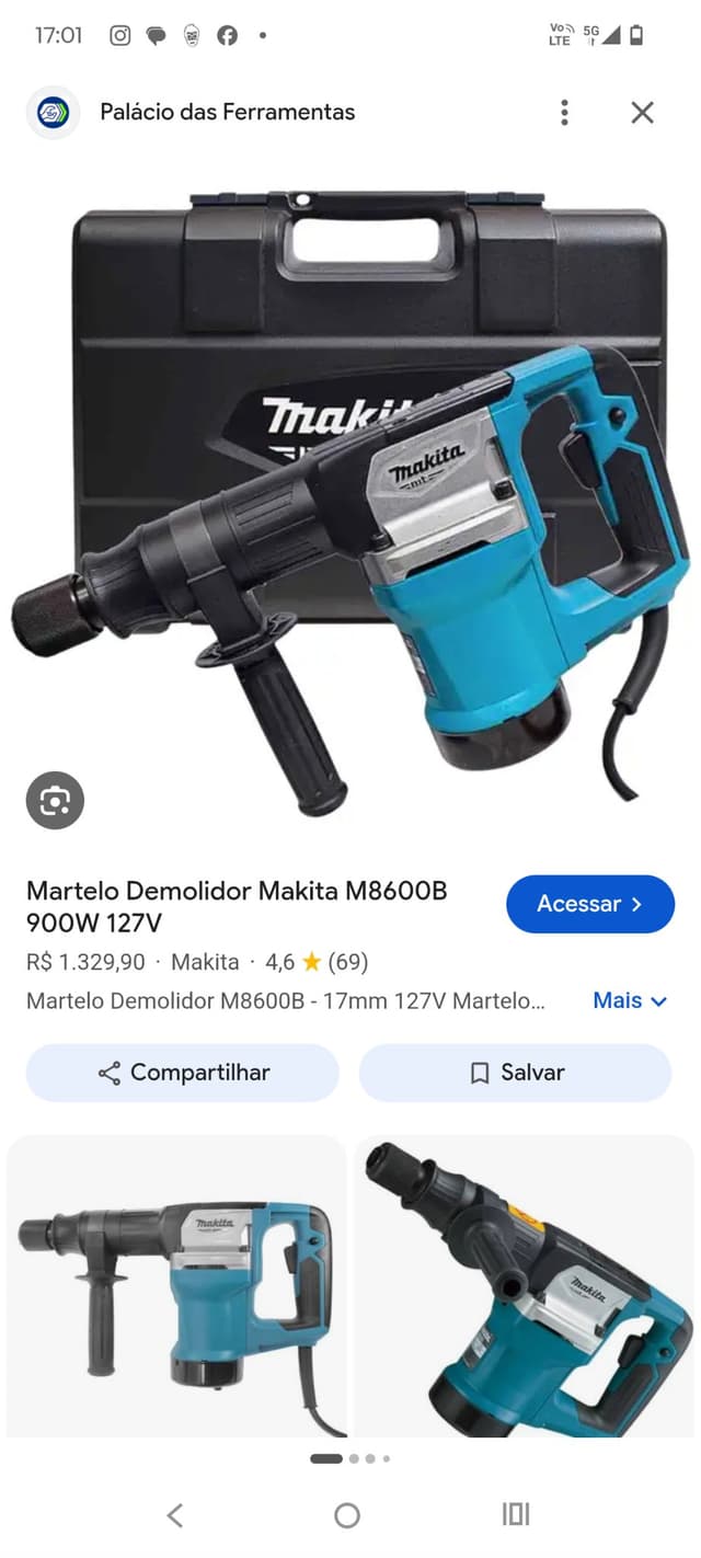 Martelete Makita 10kg